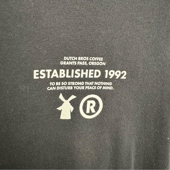 Unisex Dutch Bros Coffee Black Cotton T-SMALL + MEDIUM+LARGE - Picture 3 of 8